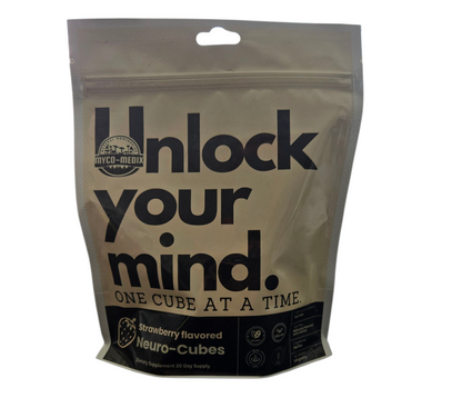 Neuro-Cubes – Lion’s Mane Mushroom Strawberry flavored Gummies (1000 mg per Gummy)